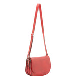 Borsa a tracolla da donna 100% vera pelle 4582-ROSSO Alessia Firenze