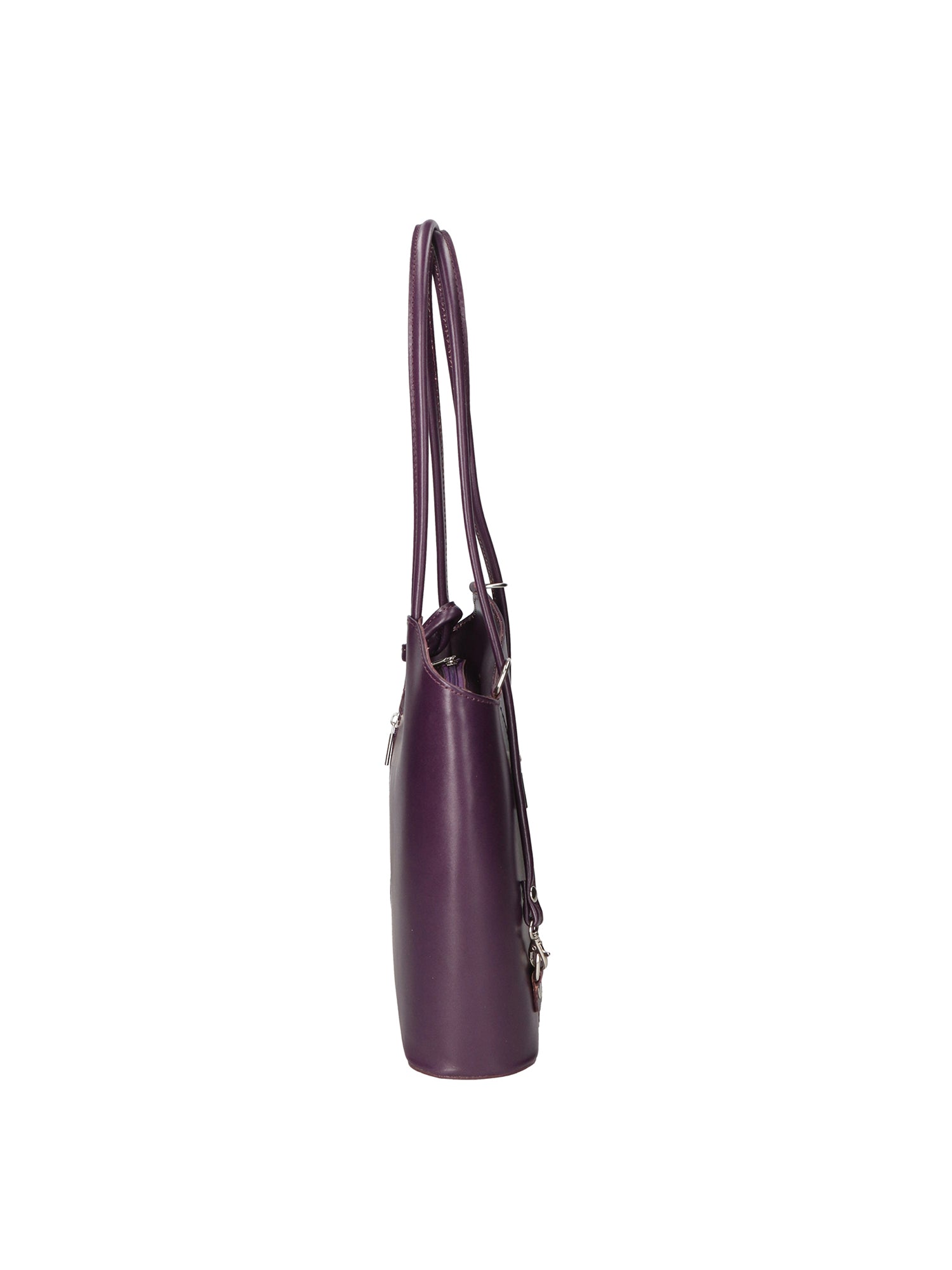 Fabiola Borsa a spalla da donna 100% pelle 9039-VIOLA PURPLE Gave Lux