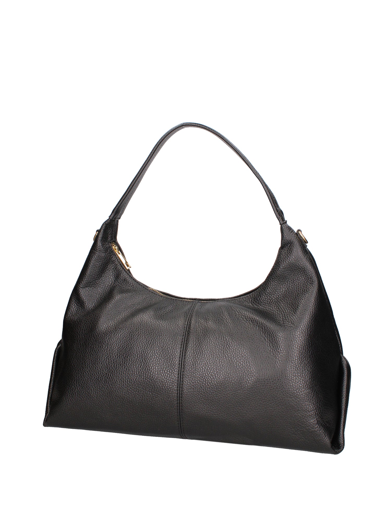 Borsa a spalla da donna Vera pelle 07233-D28 NERO Roberta Rossi