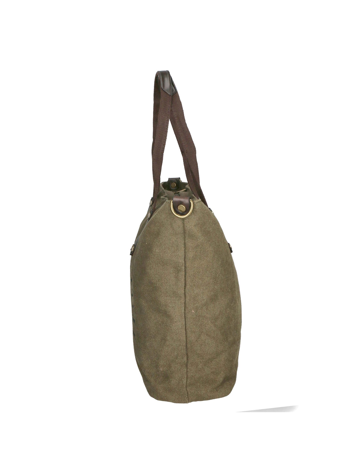 Sabrina Borsa a mano da donna 100% poliestere 8152-MILITARE Gave Lux
