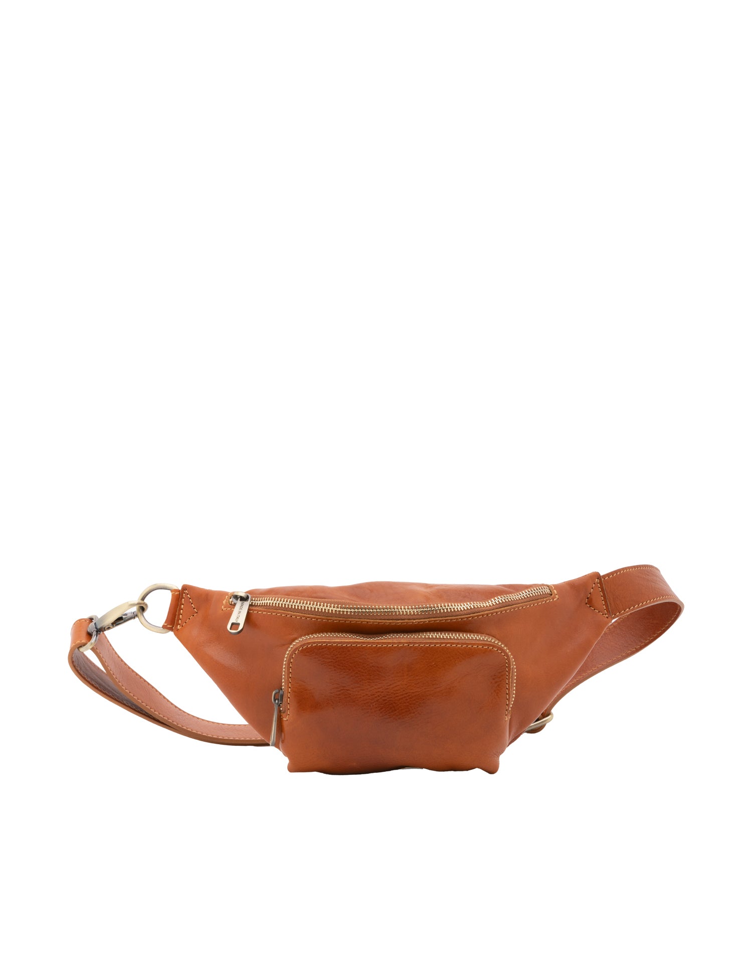 Marsupio da uomo in vera pelle 100% pelle 5502-Cognac I Fratelli