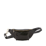 Marsupio da uomo in vera pelle 100% pelle 5502-Nero I Fratelli