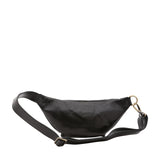 Marsupio da uomo in vera pelle 100% pelle 5502-Nero I Fratelli