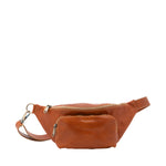 Marsupio da uomo in vera pelle 100% pelle 5503-Cognac I Fratelli