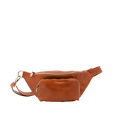 Marsupio da uomo in vera pelle 100% pelle 5503-Cognac I Fratelli