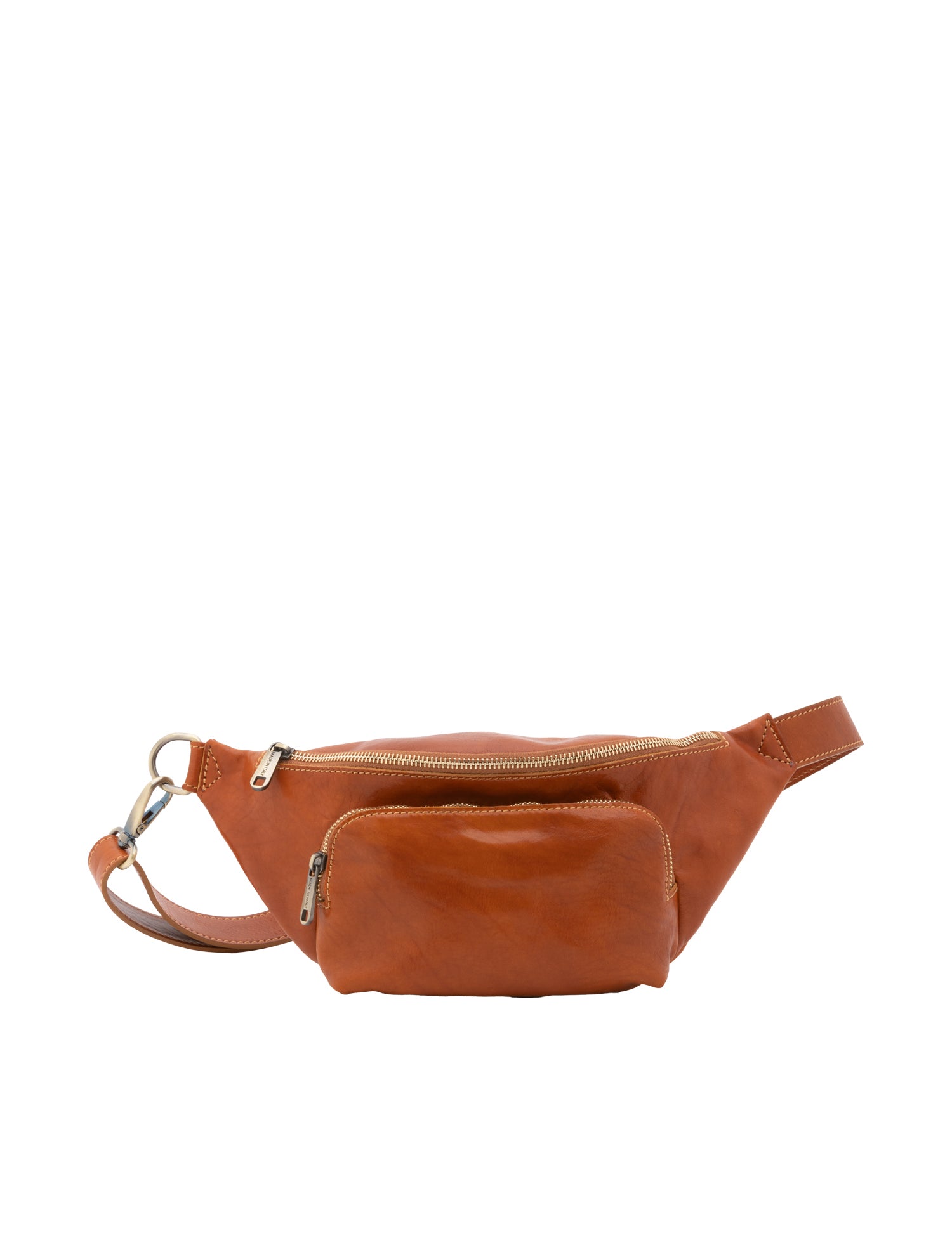 Marsupio da uomo in vera pelle 100% pelle 5503-Cognac I Fratelli