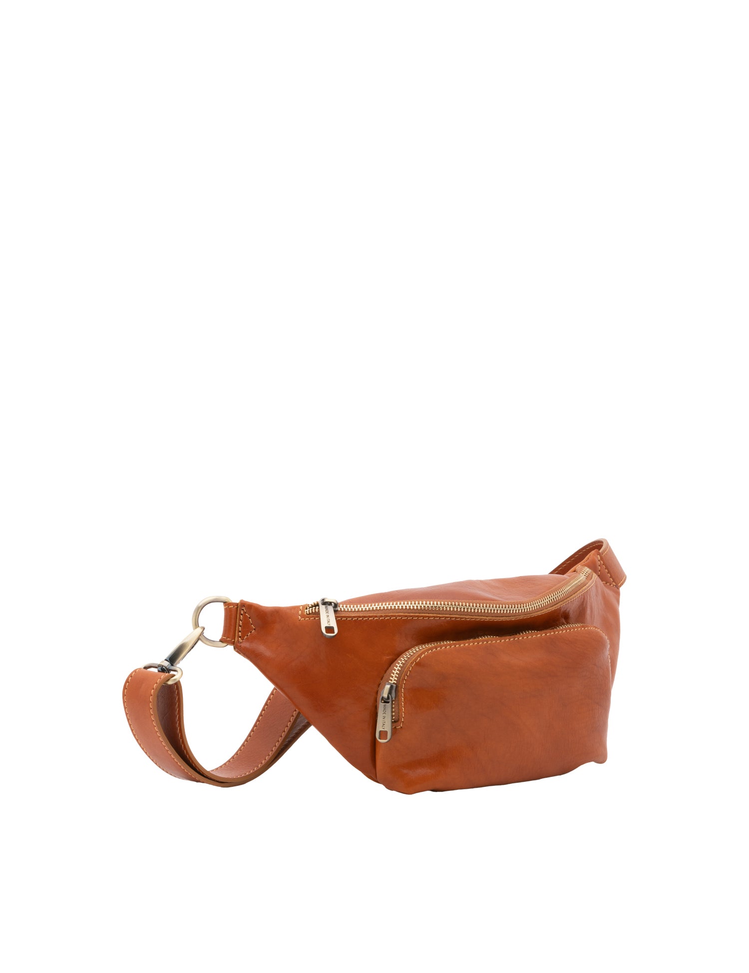 Marsupio da uomo in vera pelle 100% pelle 5503-Cognac I Fratelli