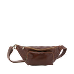Marsupio da uomo in vera pelle 100% pelle 5503-Marrone I Fratelli
