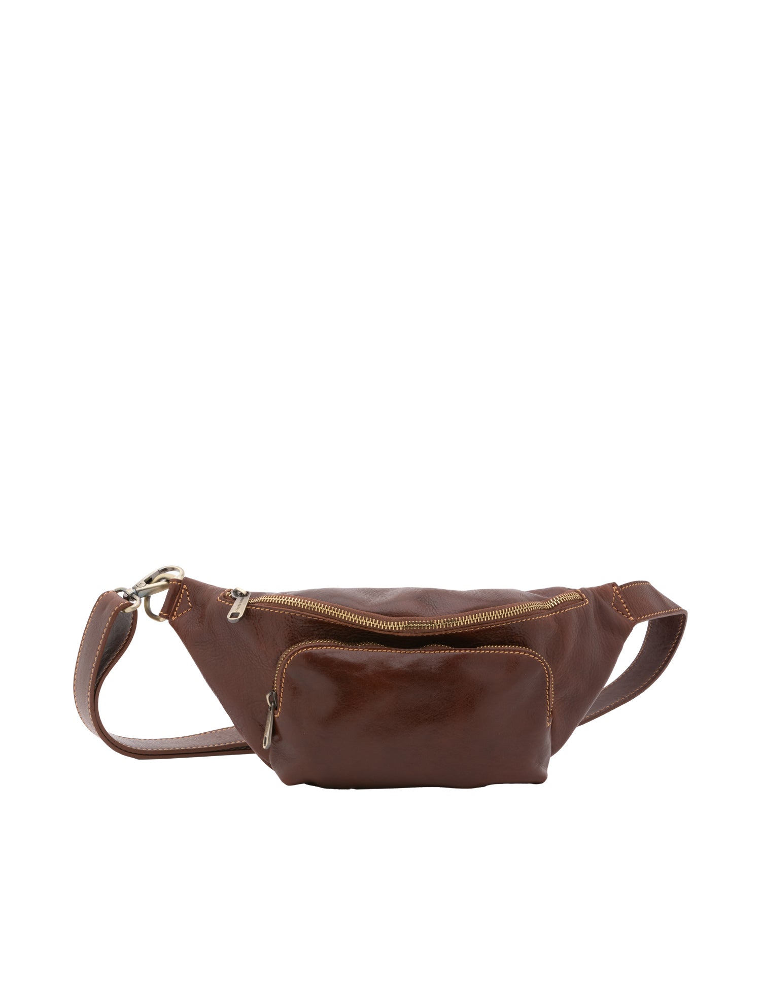 Marsupio da uomo in vera pelle 100% pelle 5503-Marrone I Fratelli