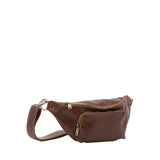 Marsupio da uomo in vera pelle 100% pelle 5503-Marrone I Fratelli