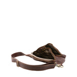 Marsupio da uomo in vera pelle 100% pelle 5503-Marrone I Fratelli