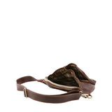 Marsupio da uomo in vera pelle 100% pelle 5503-Marrone I Fratelli