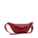 Marsupio da uomo in vera pelle 100% pelle 5503-Rosso I Fratelli