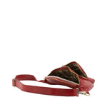 Marsupio da uomo in vera pelle 100% pelle 5503-Rosso I Fratelli