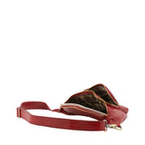 Marsupio da uomo in vera pelle 100% pelle 5503-Rosso I Fratelli