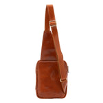 Borsa a tracolla uomo in vera pelle Made in Italy 5505-Cognac I Fratelli