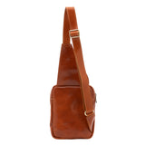 Borsa a tracolla uomo in vera pelle Made in Italy 5505-Cognac I Fratelli