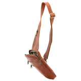 Borsa a tracolla uomo in vera pelle Made in Italy 5505-Cognac I Fratelli