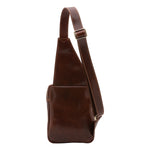 Borsa a tracolla uomo in vera pelle Made in Italy 5505-Marrone I Fratelli