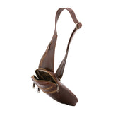 Borsa a tracolla uomo in vera pelle Made in Italy 5505-Marrone I Fratelli