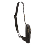 Borsa a tracolla uomo in vera pelle Made in Italy 5505-Nero I Fratelli