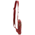 Borsa a tracolla uomo in vera pelle Made in Italy 5505-Rosso I Fratelli