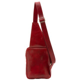 Borsa a tracolla uomo in vera pelle Made in Italy 5505-Rosso I Fratelli