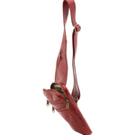 Borsa a tracolla uomo in vera pelle Made in Italy 5505-Rosso I Fratelli