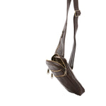 Borsa a tracolla uomo in vera pelle Made in Italy 5505-Tmoro I Fratelli