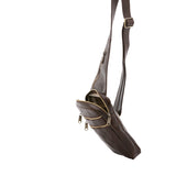 Borsa a tracolla uomo in vera pelle Made in Italy 5505-Tmoro I Fratelli
