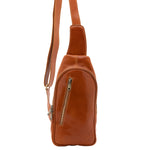 Borsa a tracolla uomo in vera pelle Made in Italy 5507-Cognac I Fratelli