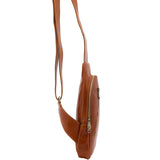 Borsa a tracolla uomo in vera pelle Made in Italy 5507-Cognac I Fratelli