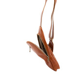 Borsa a tracolla uomo in vera pelle Made in Italy 5507-Cognac I Fratelli