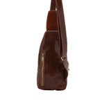 Borsa a tracolla uomo in vera pelle Made in Italy 5507-Marrone I Fratelli
