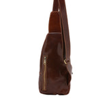 Borsa a tracolla uomo in vera pelle Made in Italy 5507-Marrone I Fratelli