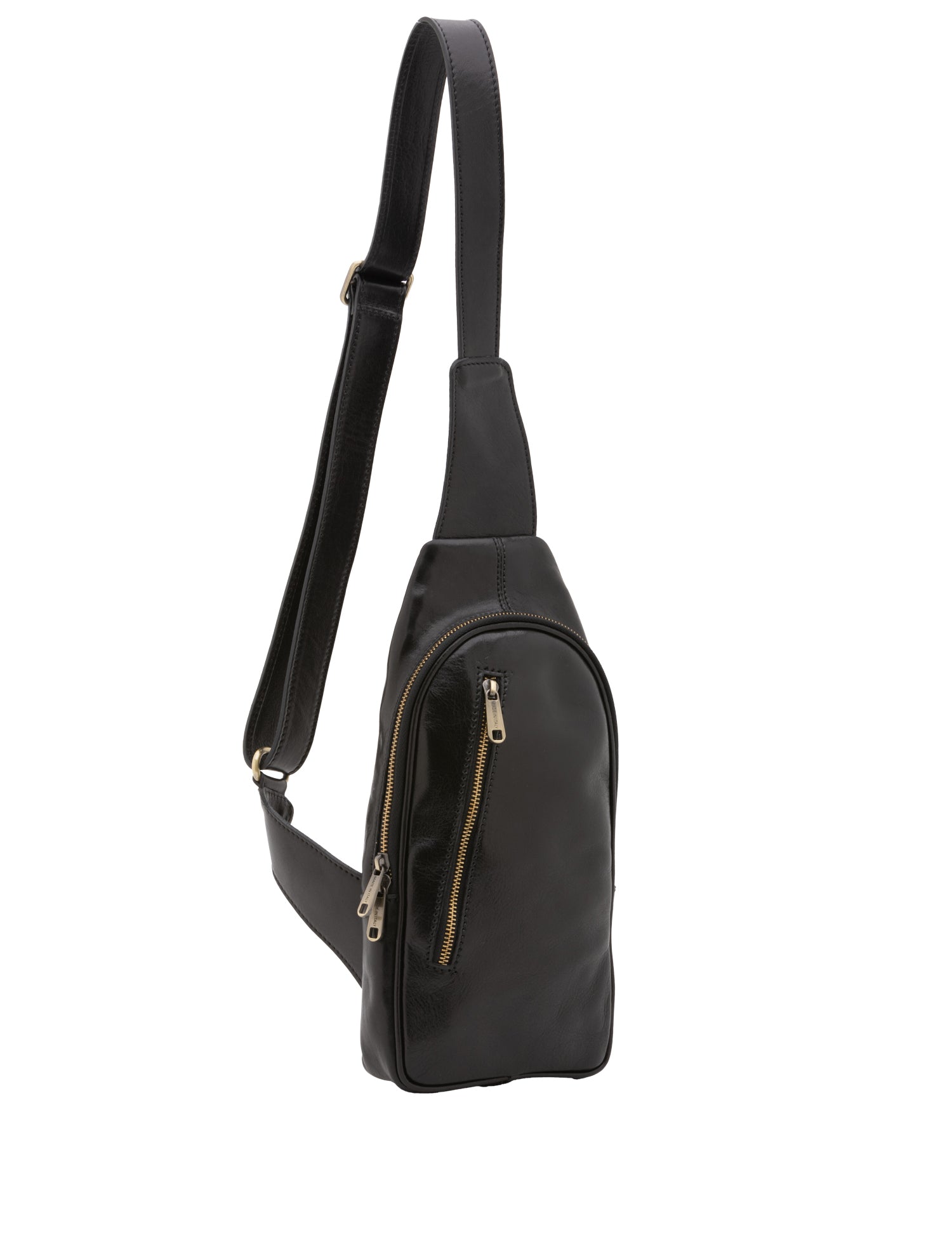 Borsa a tracolla uomo in vera pelle Made in Italy 5507-Nero I Fratelli