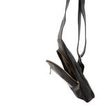 Borsa a tracolla uomo in vera pelle Made in Italy 5507-Nero I Fratelli