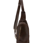 Borsa a tracolla uomo in vera pelle Made in Italy 5507-Tmoro I Fratelli