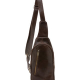 Borsa a tracolla uomo in vera pelle Made in Italy 5507-Tmoro I Fratelli