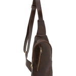 Borsa a tracolla uomo in vera pelle Made in Italy 5507-Tmoro I Fratelli