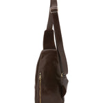 Borsa a tracolla uomo in vera pelle Made in Italy 5507-Tmoro I Fratelli