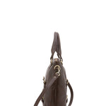 Borsa a tracolla da uomo in vera pelle 100% pelle 5510-Marrone I Fratelli