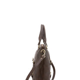 Borsa a tracolla da uomo in vera pelle 100% pelle 5510-Marrone I Fratelli