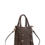 Borsa a tracolla da uomo in vera pelle 100% pelle 5510-Marrone I Fratelli