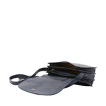 Borsa a tracolla da donna Vera pelle 5512-Blu I Fratelli