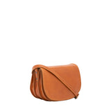 Borsa a tracolla da donna Vera pelle 5512-Cognac I Fratelli