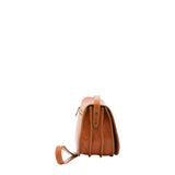 Borsa a tracolla da donna Vera pelle 5512-Cognac I Fratelli