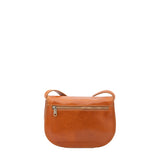 Borsa a tracolla da donna Vera pelle 5512-Cognac I Fratelli