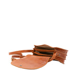 Borsa a tracolla da donna Vera pelle 5512-Cognac I Fratelli