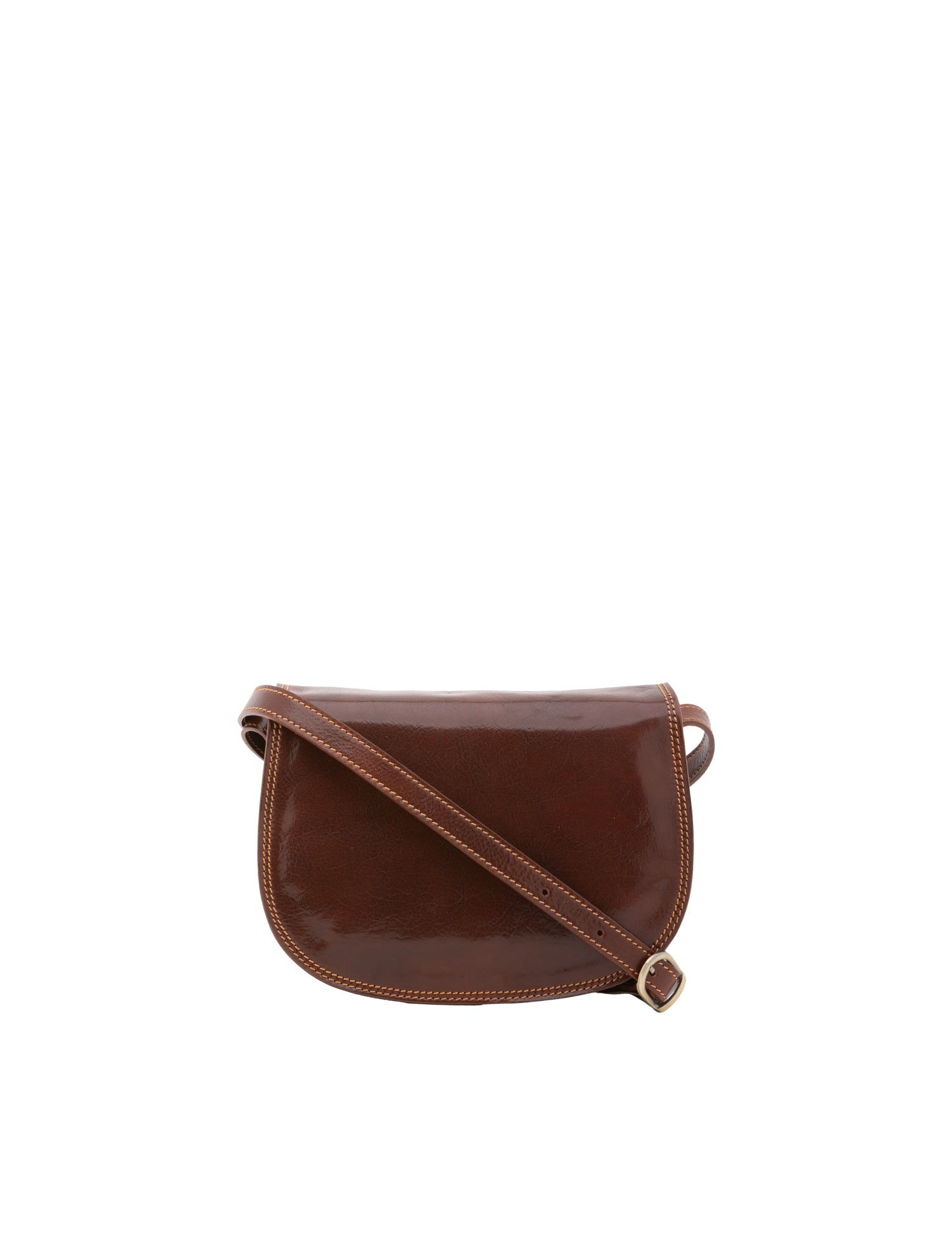 Borsa a tracolla da donna Vera pelle 5512-Marrone I Fratelli
